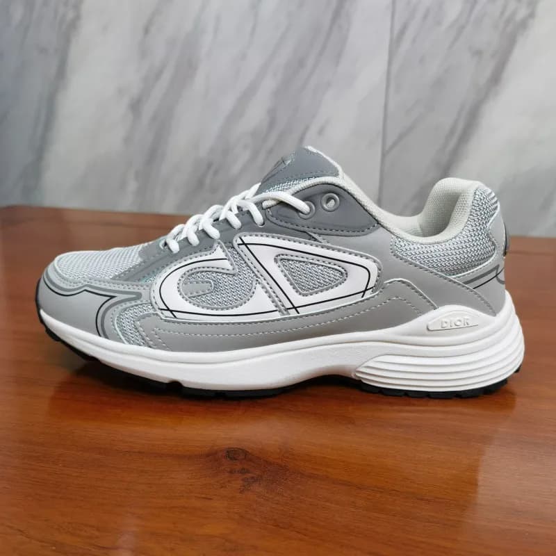 Dior Running Sneaker Grey White Mesh