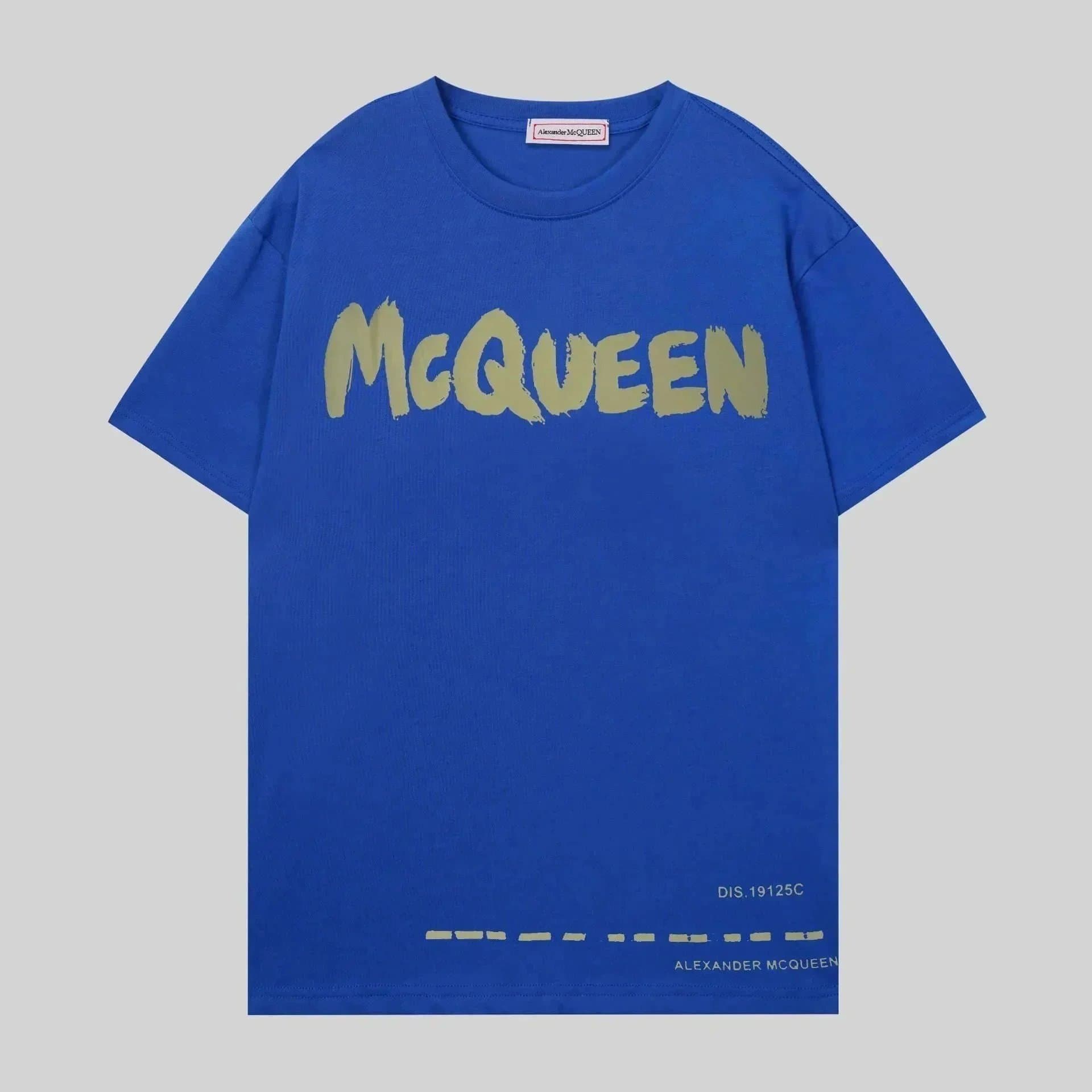 Alexander McQueen Skull Graphic Tee Arch Logo — G1101蓝