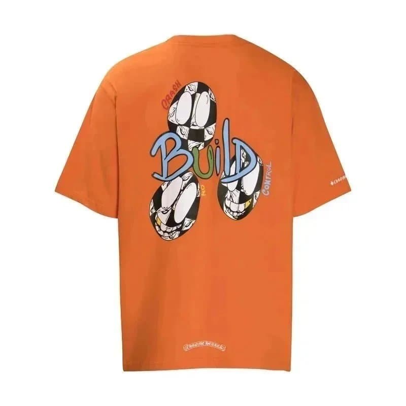 Chrome Hearts Graphic Tee Multi-Logo Print — 6017*Top quality