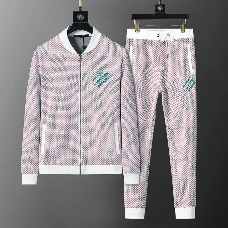 Hugo Boss Track Suit Black Beige Stripe — 38067 pink