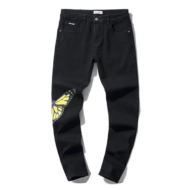 Slim Fit Jeans Distressed Patchwork — PA002