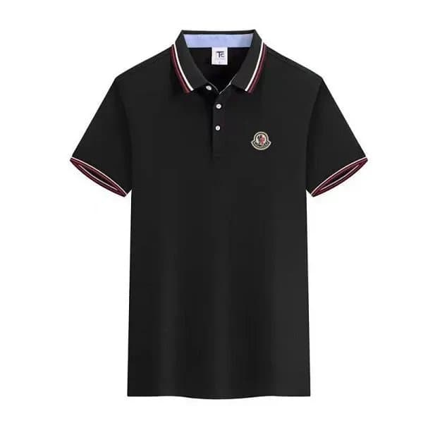 Prada Polo Shirt Triangular Logo — 黑色