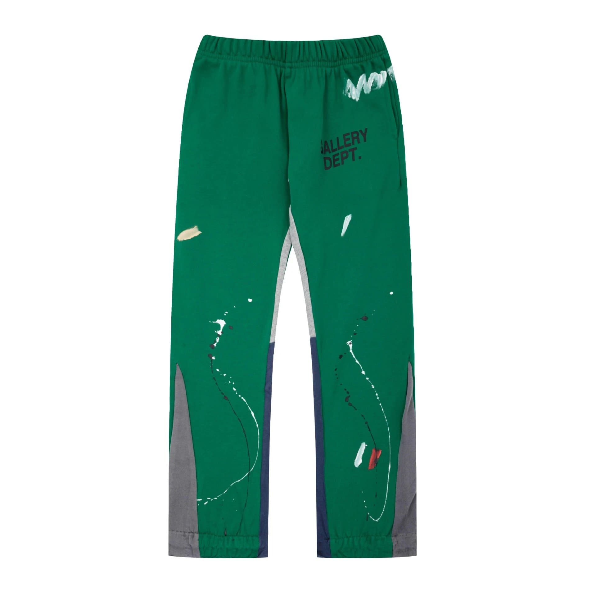 Paint Splatter Sweatpants Gallery Dept. Logo — 绿色