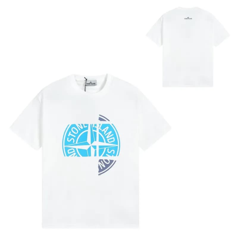 Stone Island T-Shirt Compass Logo Print