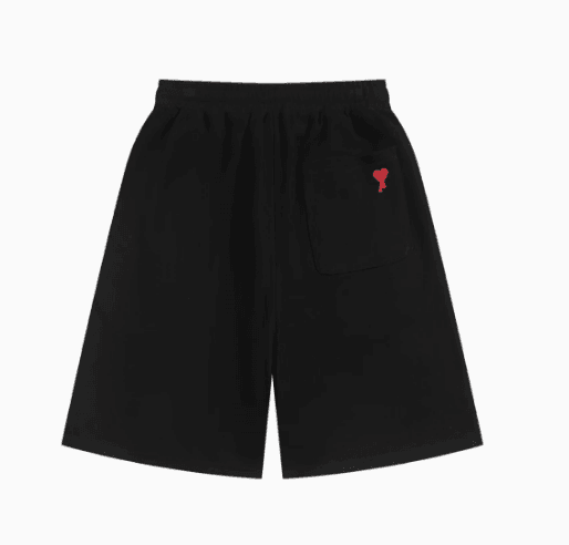 Amiri Logo Patch Shorts Heather Grey — 黑色【A18小爱心后口袋款】