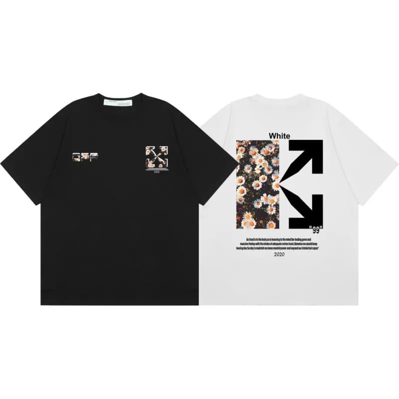 Off-White Graphic T-Shirt Diagonal Arrow Print — F36黑色