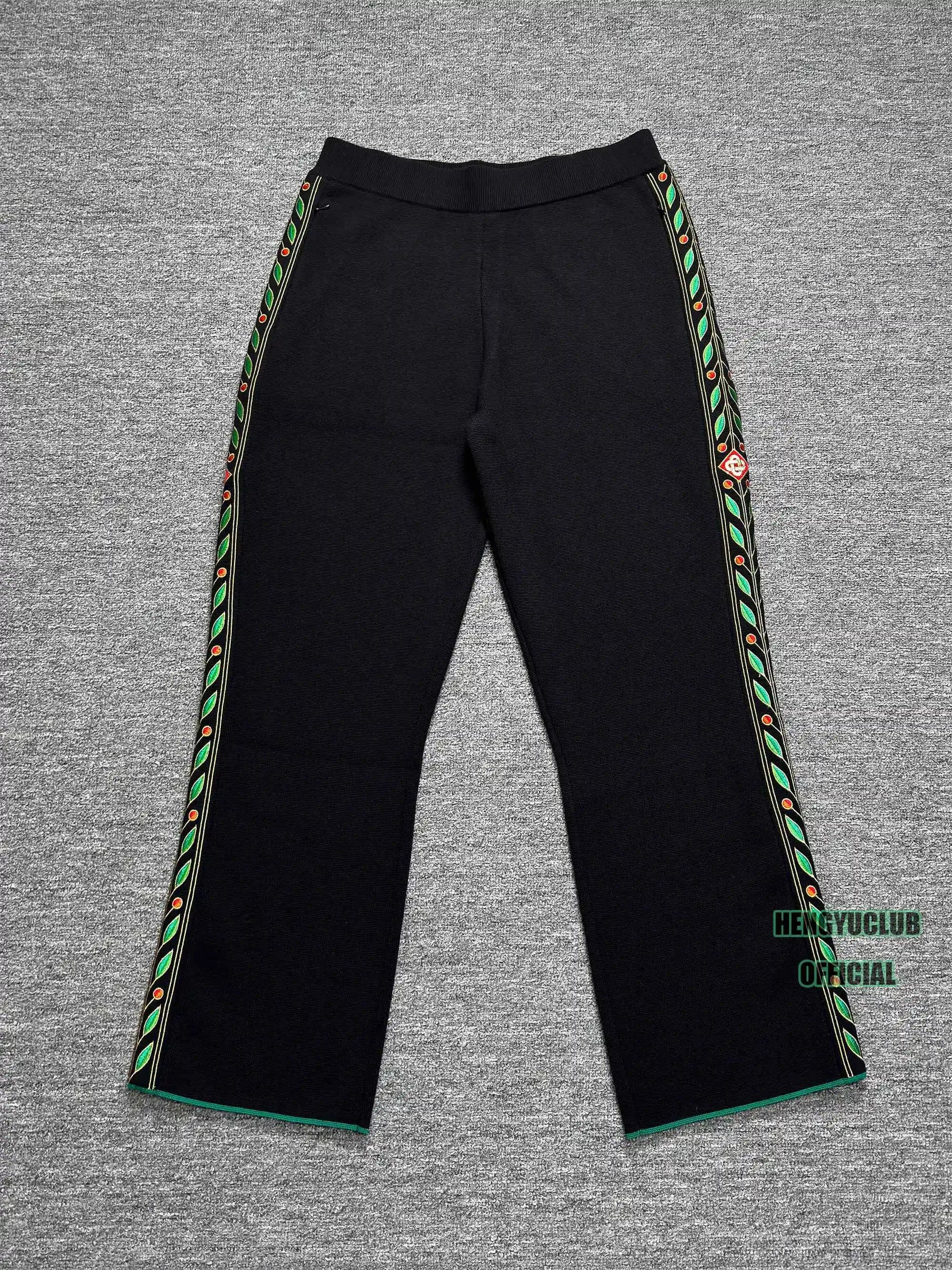 Balenciaga Track Pants Embroidered Side Stripe