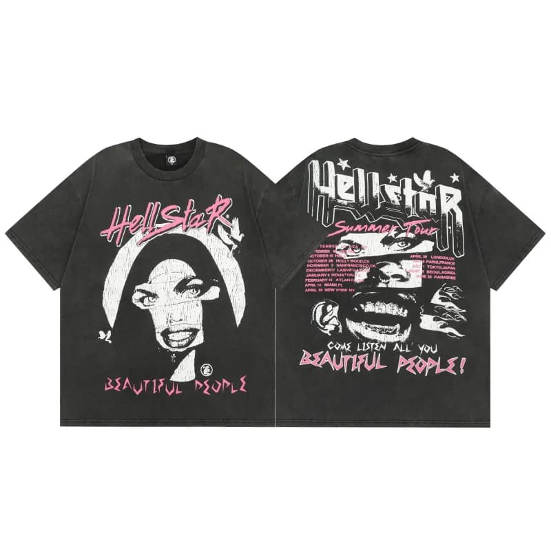 Stüssy Graphic Tee Flame Star Print — TX4HK063