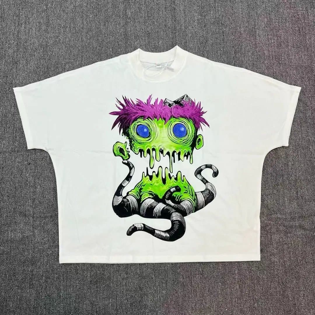 Sp5der Graphic Tee Alien Monster Print