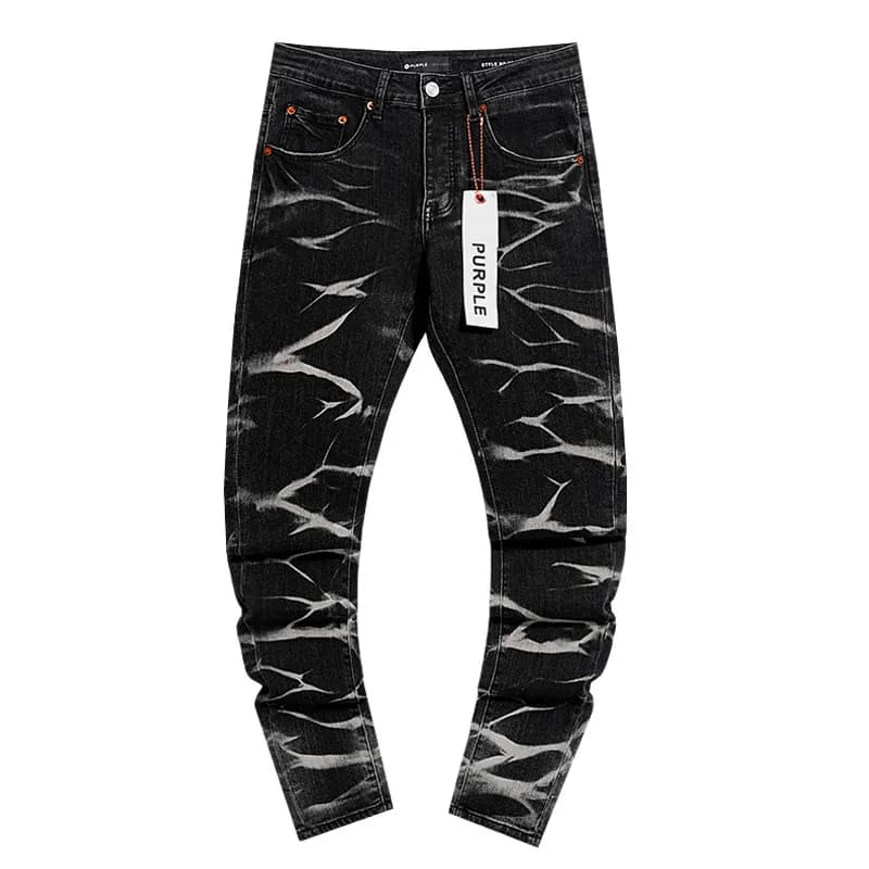 Slim Fit Jeans Bleach Splatter Wash