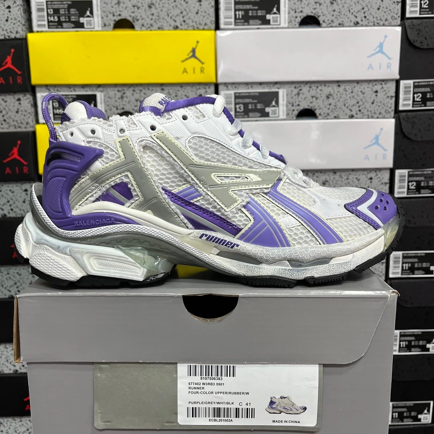 Balenciaga Speed Trainer Multicolor — XA · 七代白紫 B3 5901
