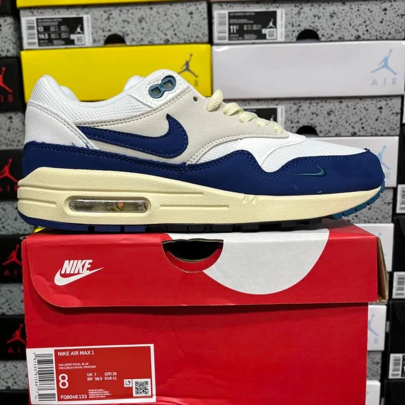 Nike Air Max 1 Sail/Deep Royal Blue