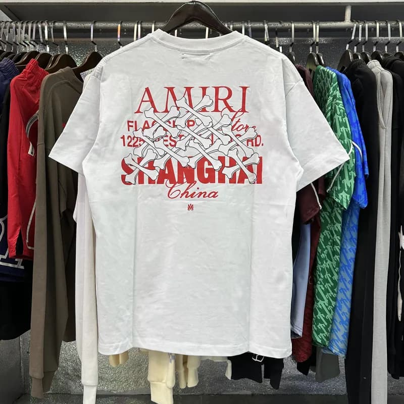 Amiri Graphic Tee Signature Script — 935 white