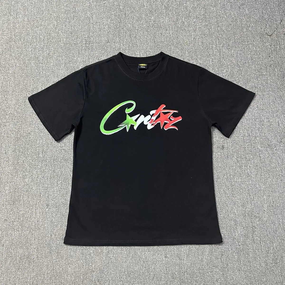Sp5der Graphic Tee Green and Red Logo