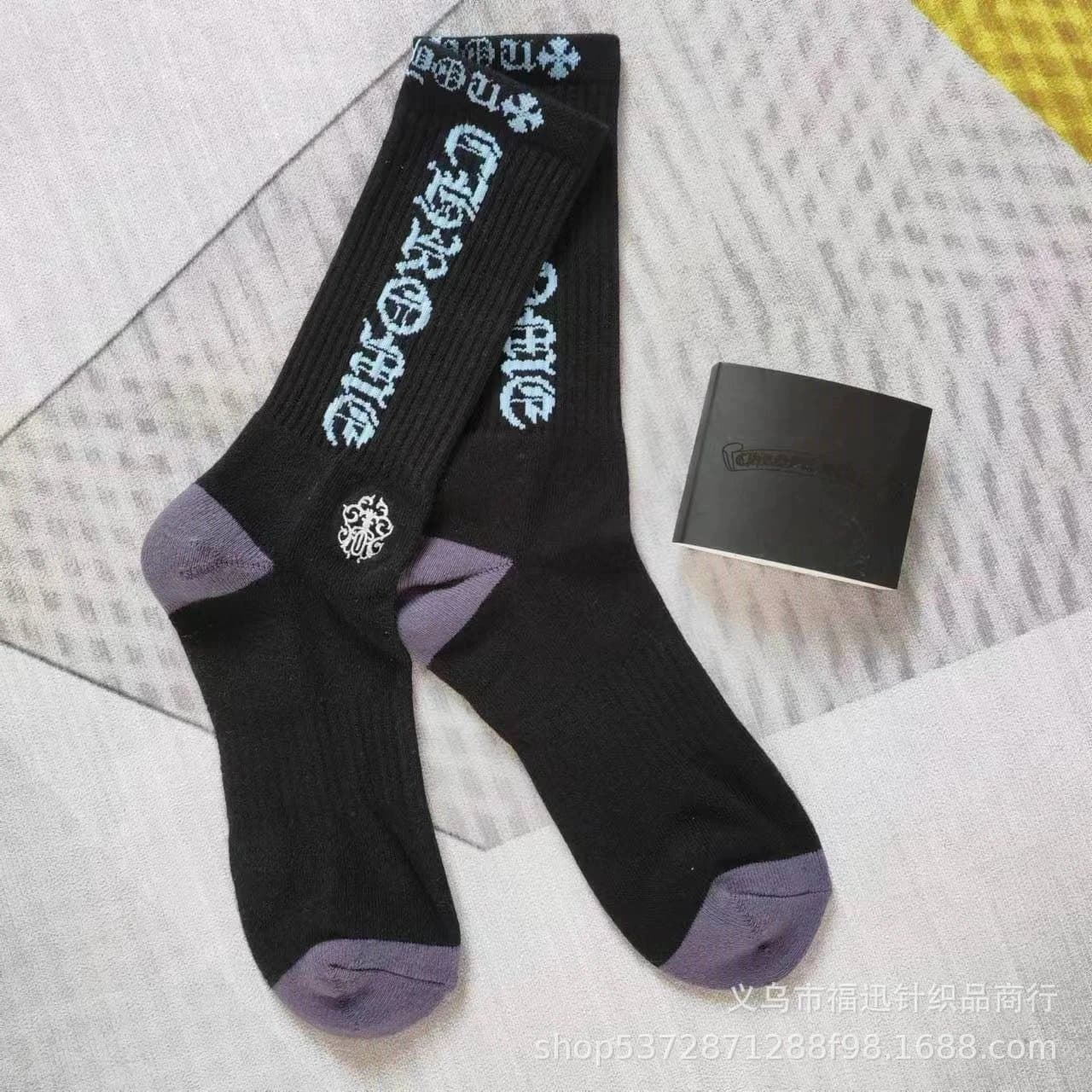 Chrome Hearts Crew Socks Cross Logo