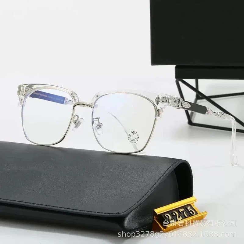 Chrome Hearts Optical Frame Crystal Acetate with Cross Motif