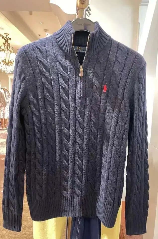 Polo Ralph Lauren Cable Knit Half-Zip Sweater Classic Cable