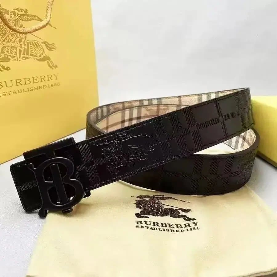 Burberry TB Logo Belt Check Print