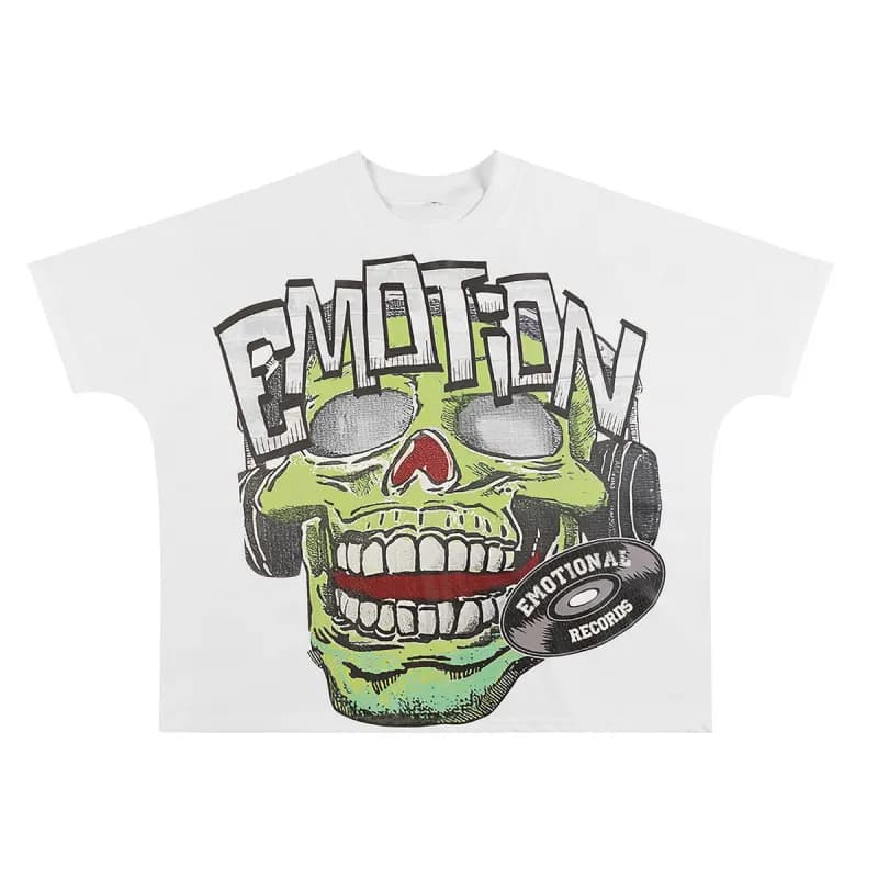 Skull Graphic Tee Emotional Records