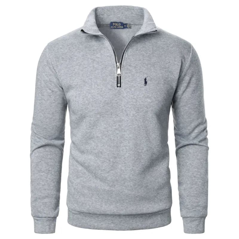 Polo Ralph Lauren Quarter-Zip Pullover Heather Grey