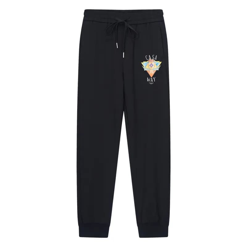 Moncler Track Pants Logo Stripe — 707 Black