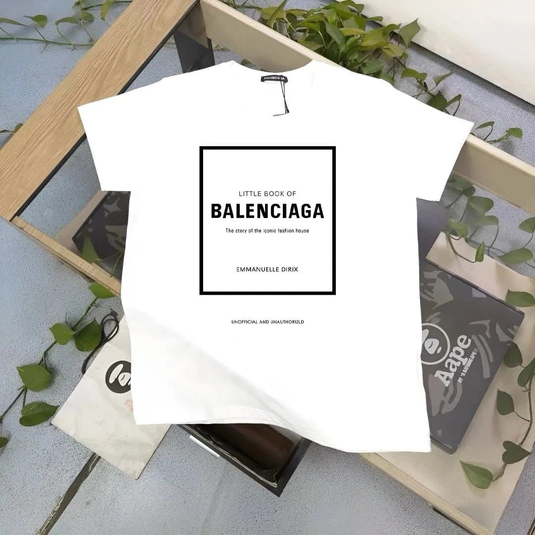 BAPE × Balenciaga Graphic Tee Multi-Logo Print — 40