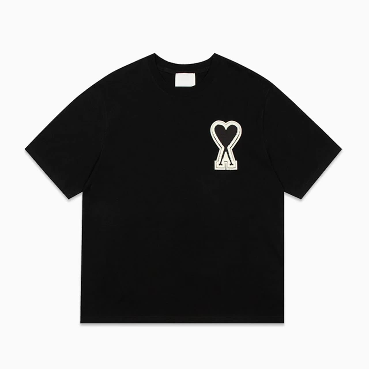 Amiri Heart Logo Tee Embroidered Heart Key