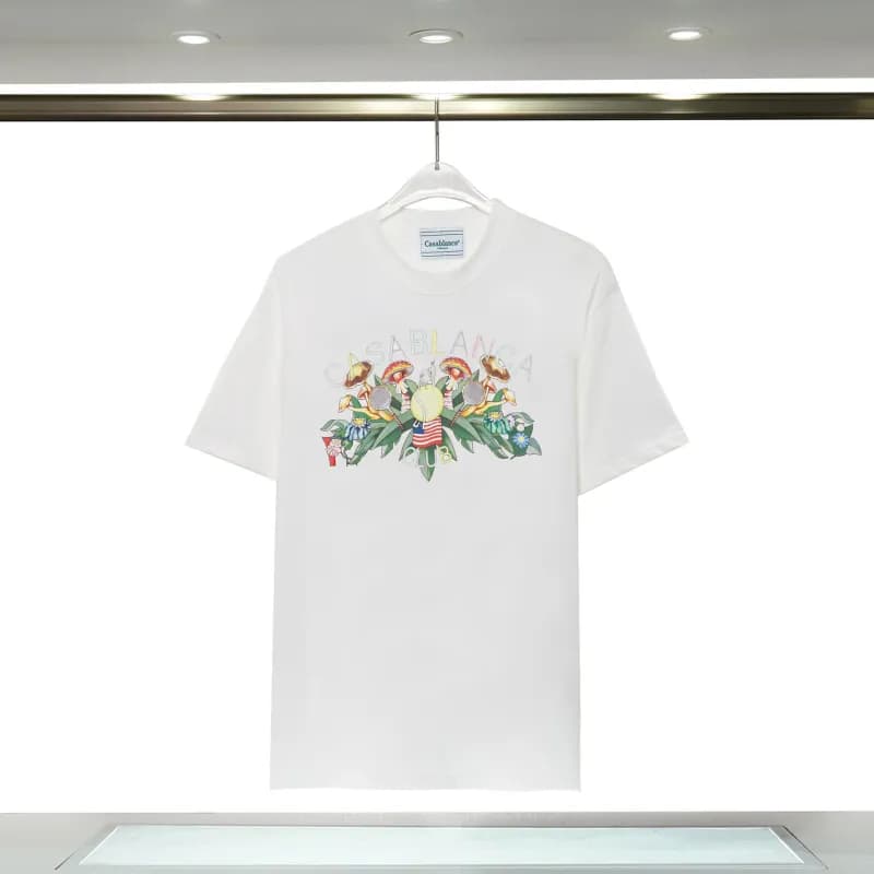 Aimé Leon Dore Casablanca Graphic Tee Casablanca Jet Print — 8166 white
