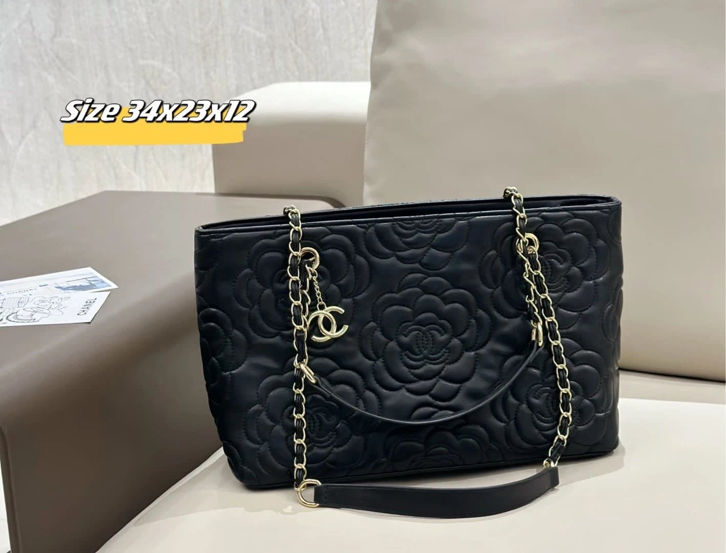 Chanel Classic Flap Quilted Camellia