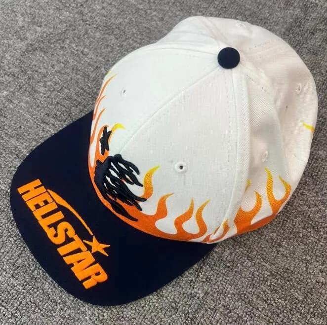 Hellstar Snapback Cap Flame Graphic