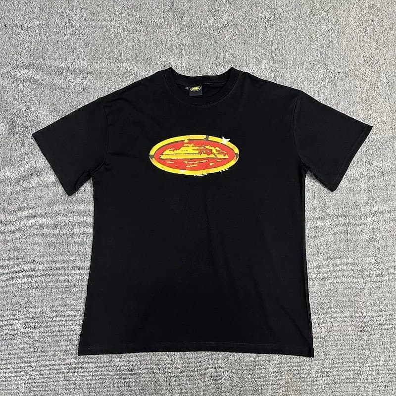 Corteiz Logo Tee Pink Outline Script — 0154021HJ