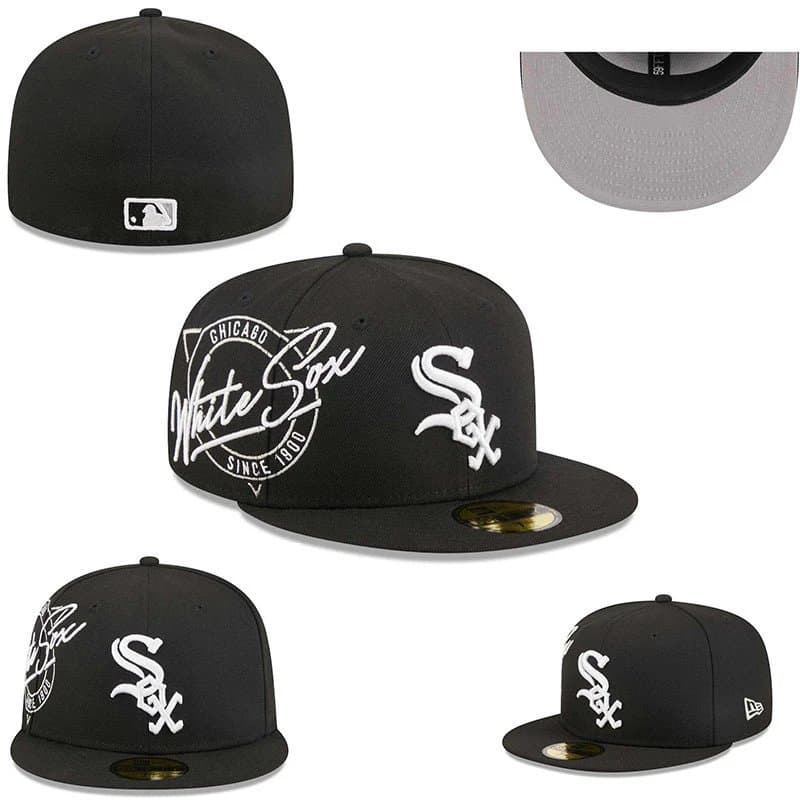 New Era × MLB 59FIFTY Fitted Cap Chicago White Sox Script Logo