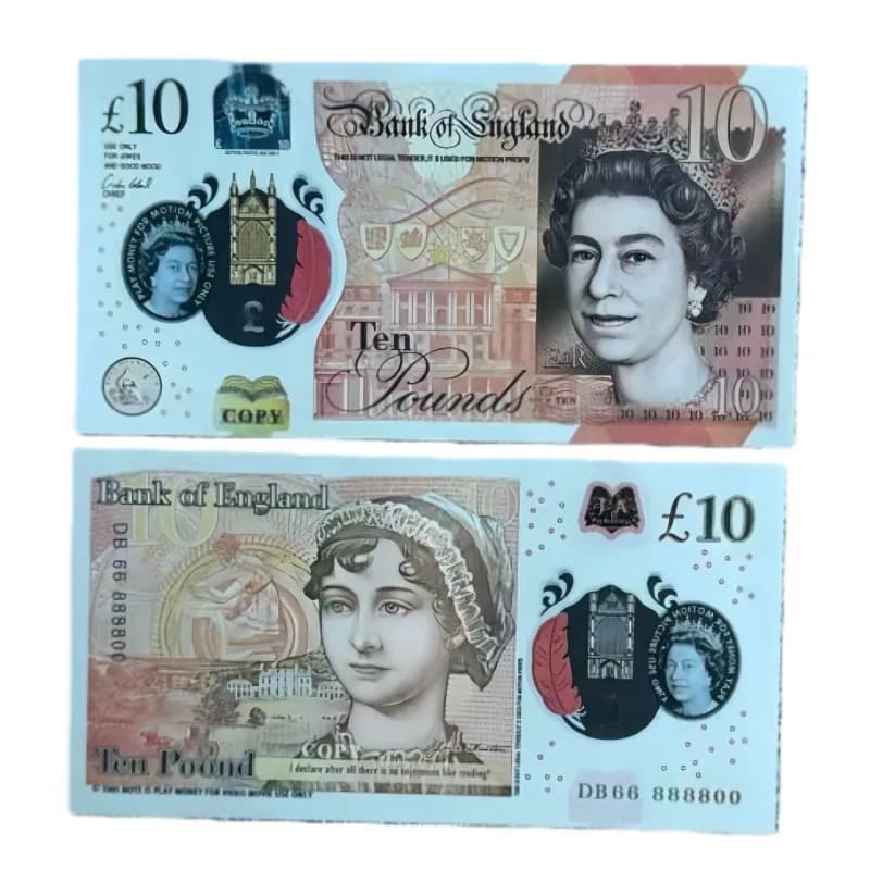 Ten Pound Note Play Money