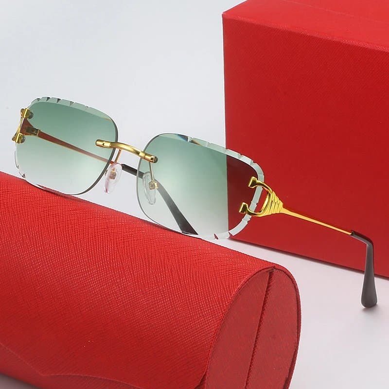 Cartier Sunglasses Rimless Nailed Design