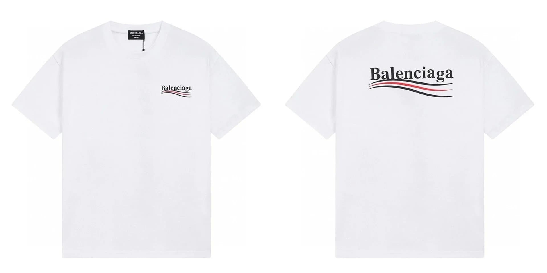Balenciaga Logo T-Shirt Black Script — 35