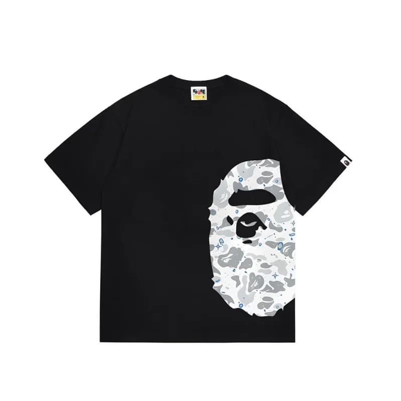 BAPE Ape Head Tee Multi-Color Camo Print — 1316黑色