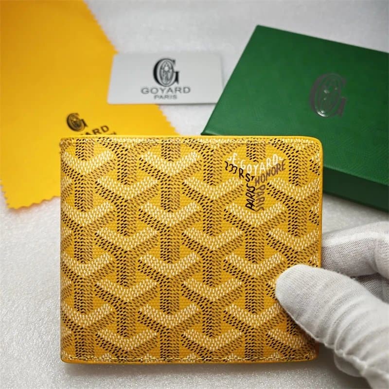 Goyard Bifold Wallet Chevron Pattern — Y13