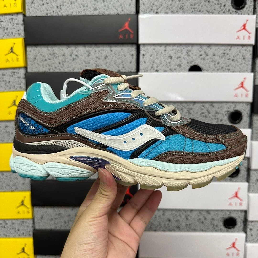 Saucony Omni 8 Teal Brown