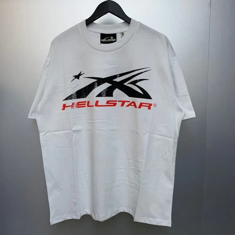 Hellstar Omnis Hoodie Om Symbol Flame Print — H901 white