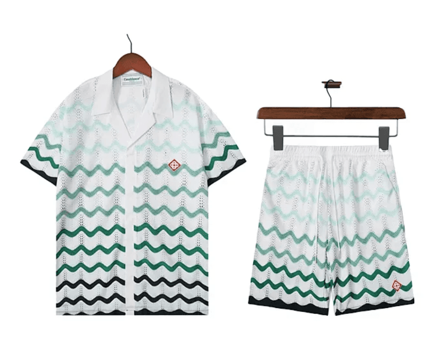 Casablanca Wave Print Set Zigzag Pattern