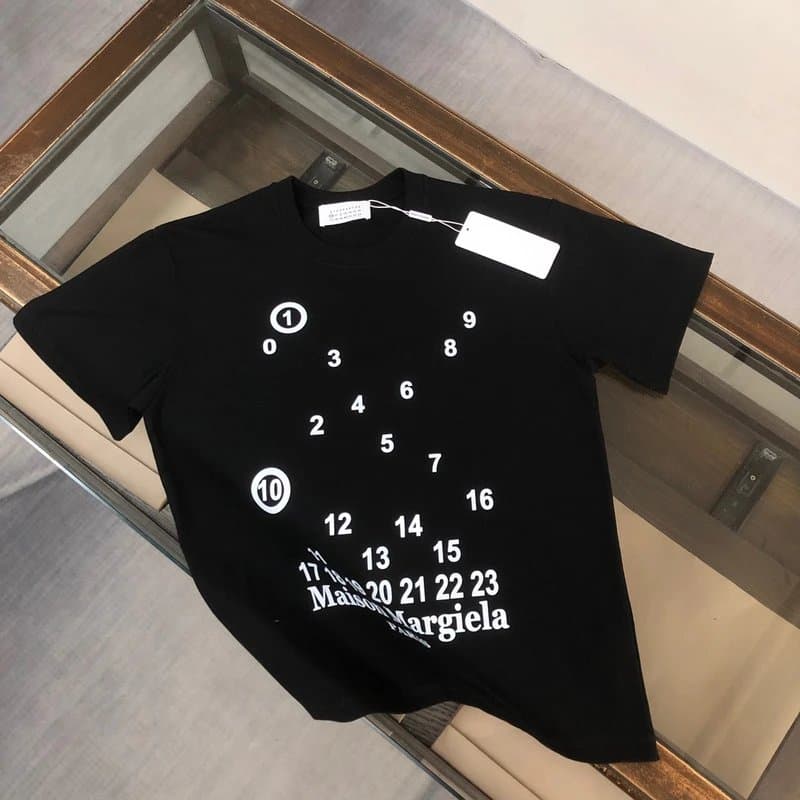Maison Margiela Numbered Logo Tee Numeric Print — 63