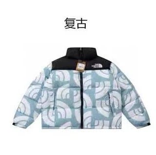 The North Face Nuptse Jacket Abstract Print
