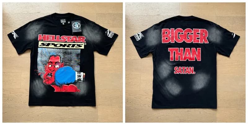 Hellstar STUDIOS Tee Flame Logo — 635洗水黑