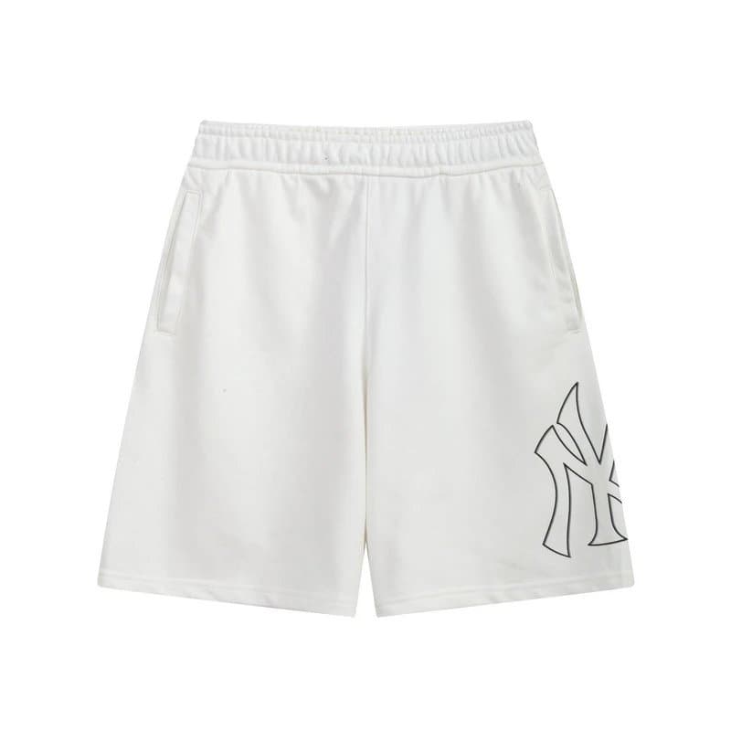 BAPE Logo Print Shorts Diamond B Pattern — 502奶油色