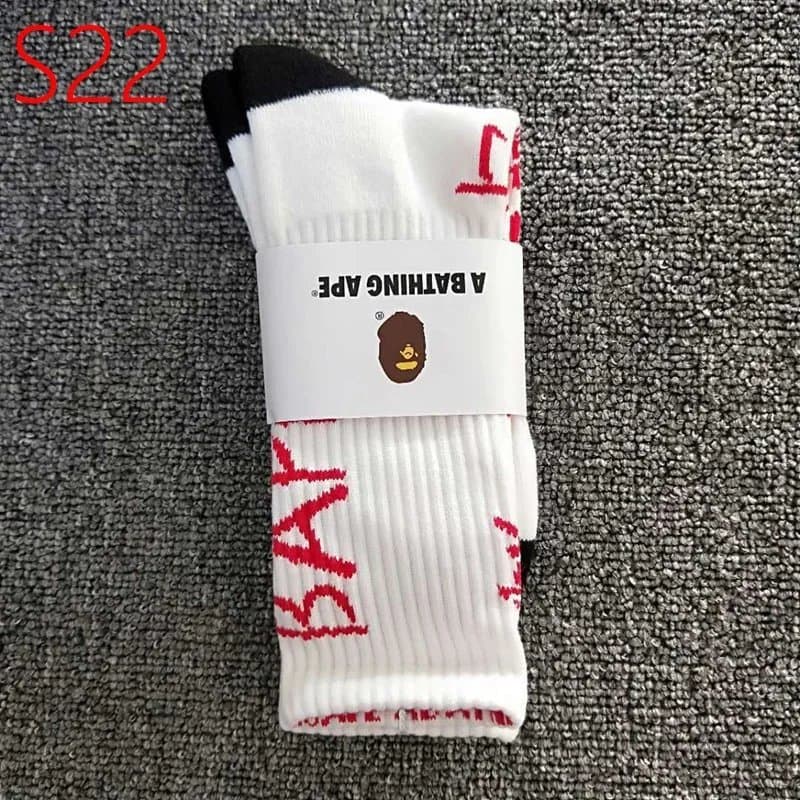 BAPE Crew Socks Ape Head Logo