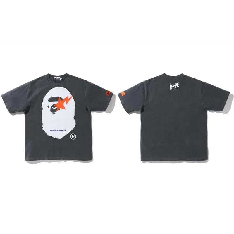 BAPE Ape Head Tee Heron Preston Collab