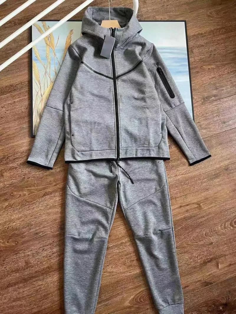 Nike Tech Fleece Hoodie and Joggers Heather Grey