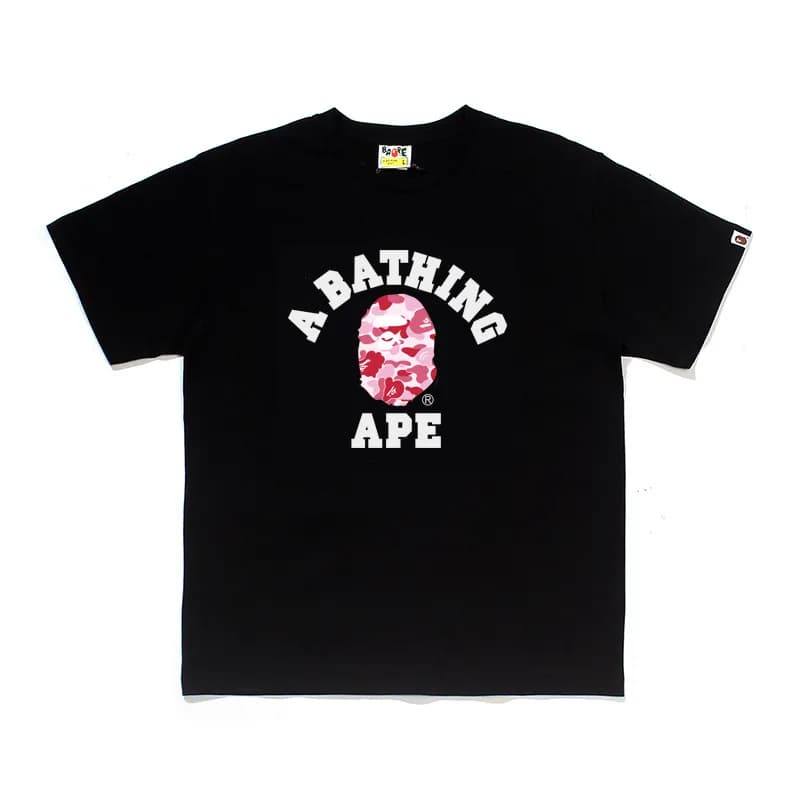 BAPE A Bathing Ape Tee Pink Camo Ape Head