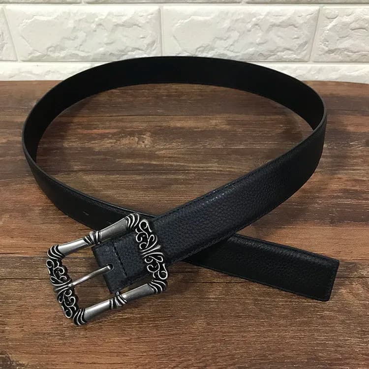 Chrome Hearts Leopard Print Belt Blue Leopard — 龙吻针扣