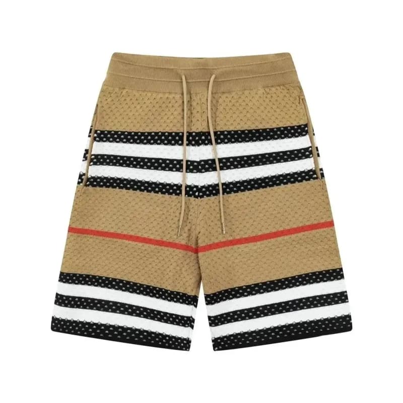 Burberry Equestrian Knight Print Shorts All-Over Logo — 020105012